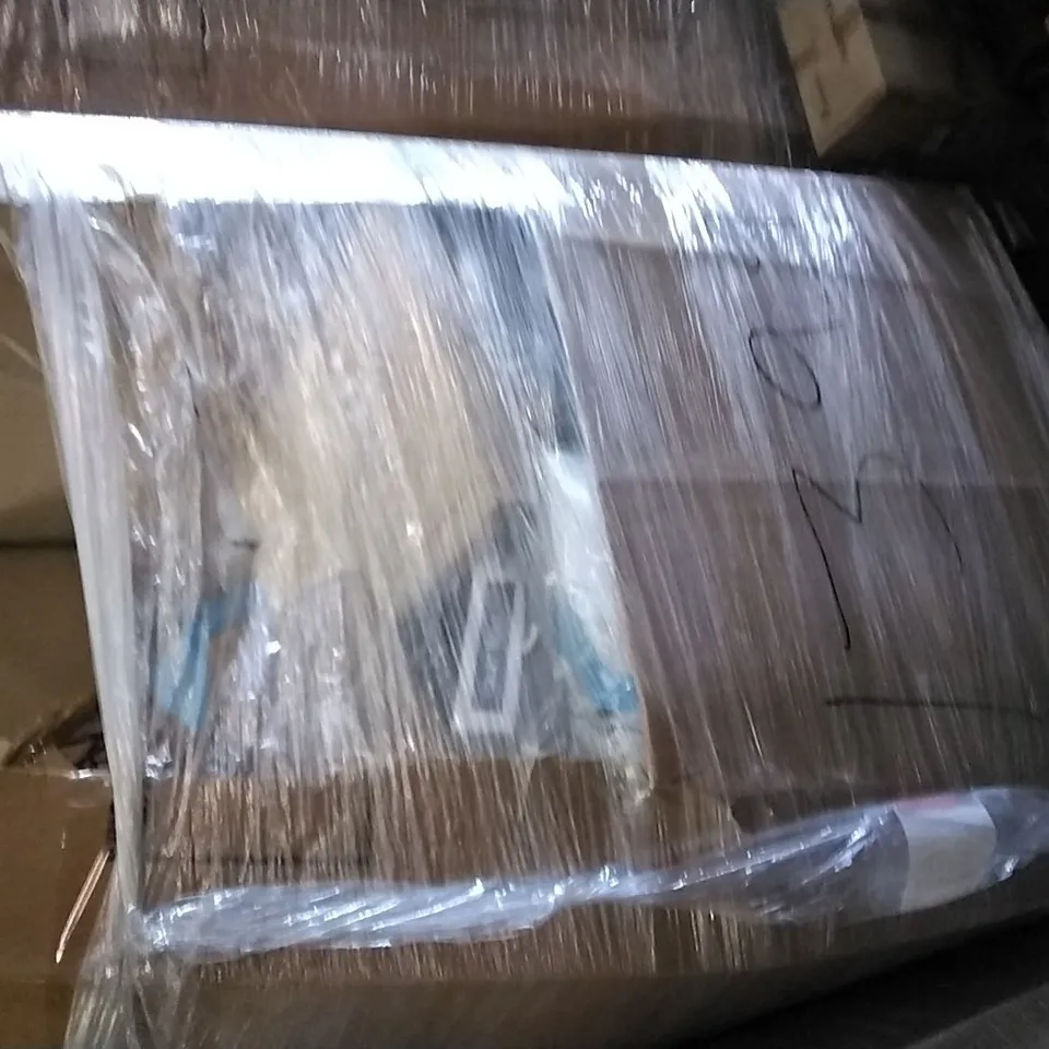 PALLET OF ASSORTED ITEMS INCLUDING STRONGTEK, WOODEN SLANT BOARD, SWEEJAR TEA CUPS, MASS DYNAMICS, MAXIMO FOAM ROLLER, LAP DESK FOR LAPTOP