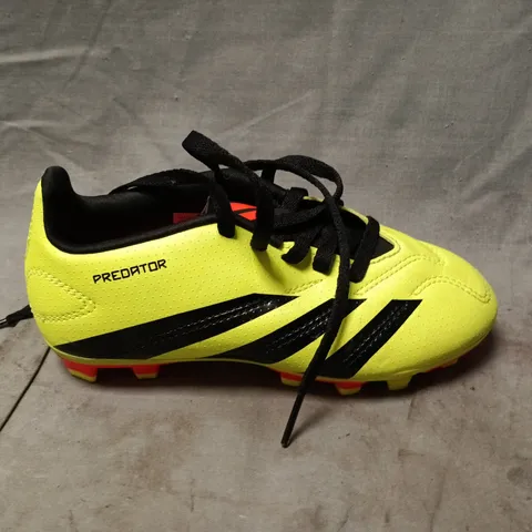 ADIDAS PREDATOR FOOTBALL BOOTS – NEON YELLOW/BLACK (KIDS) - UK 11.5K