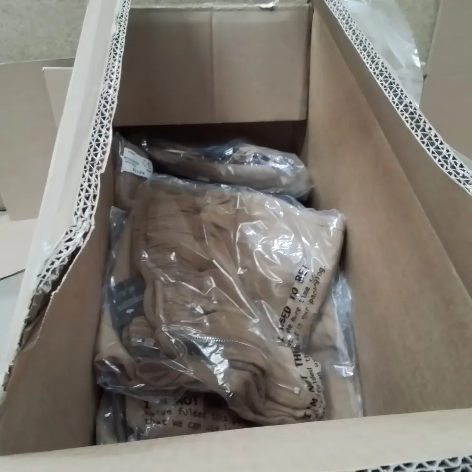 BOXED BRAND NEW APPROXIMATELY 14 JD WILLIAMS UTILITY WIDE LEG TROUSERS MUSHROOM SIZE 14