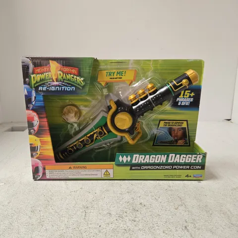 POWER RANGERS DRAGON DAGGER WITH DRAGONZORD POWER COIN 