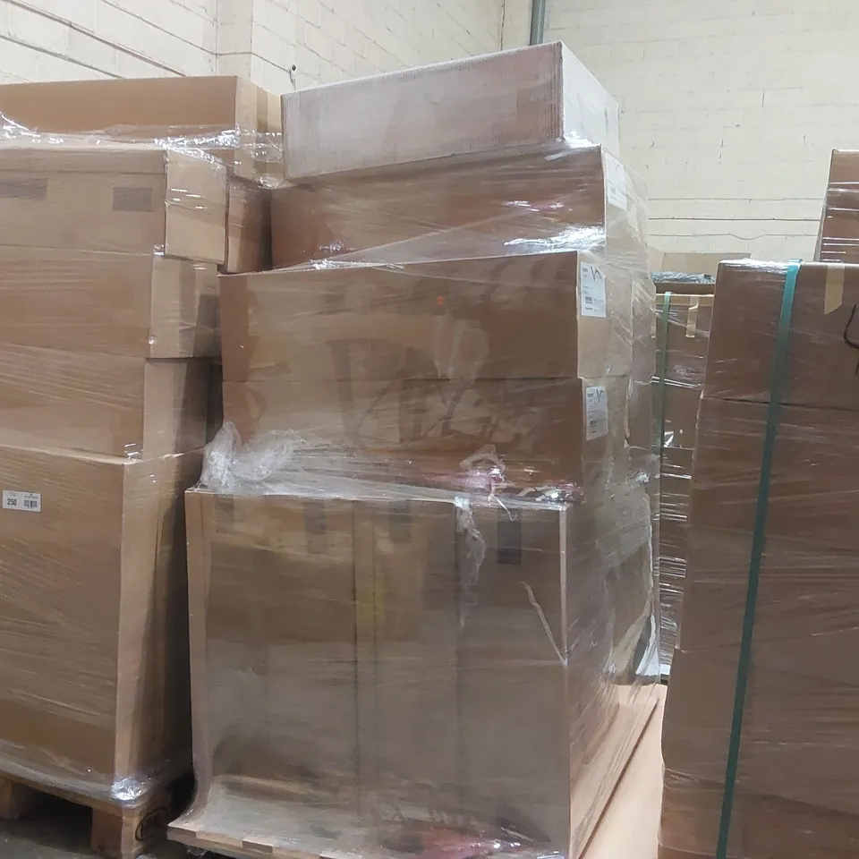 PALLET CONTAINING A LARGE QUANTITY OF ASSORTED BATHROOM FURNITURE PARTS INCLUDING: VANITY CARCASSES ECT