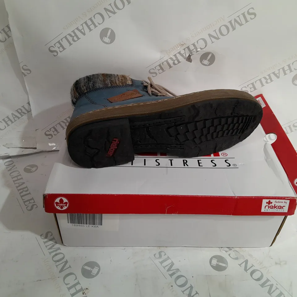 RIEKER LACE UP ANKLE BOOT 6.5