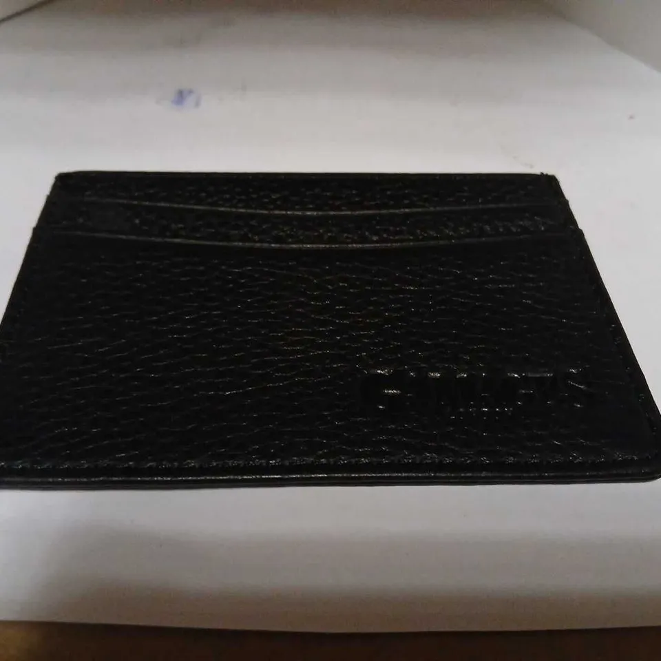 GAMAGES CREDIT CARD HOLDER – BLACK LEATHER (GAA002)