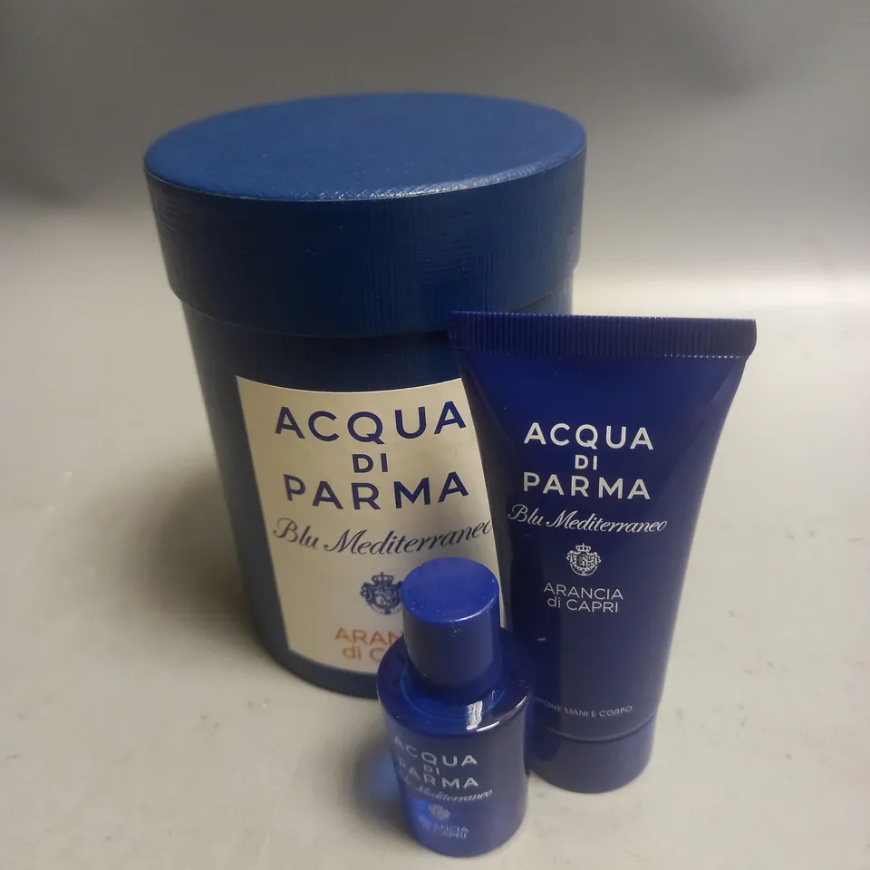 BOXED ACQUA DI PARMA EAU DE TOILETTE AND HAND AND BODY WASH SET 