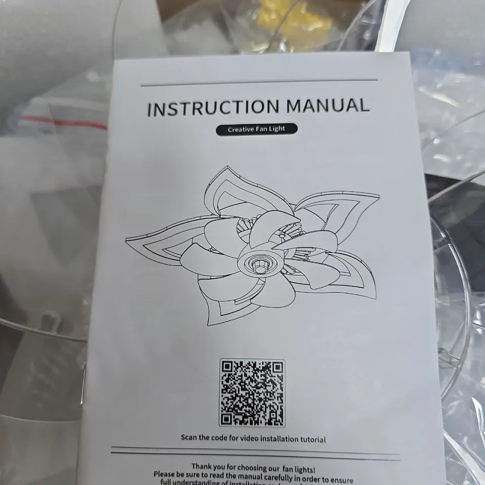 CREATIVE FAN LIGHT KIT – IN BOX WITH INSTRUCTION MANUAL
