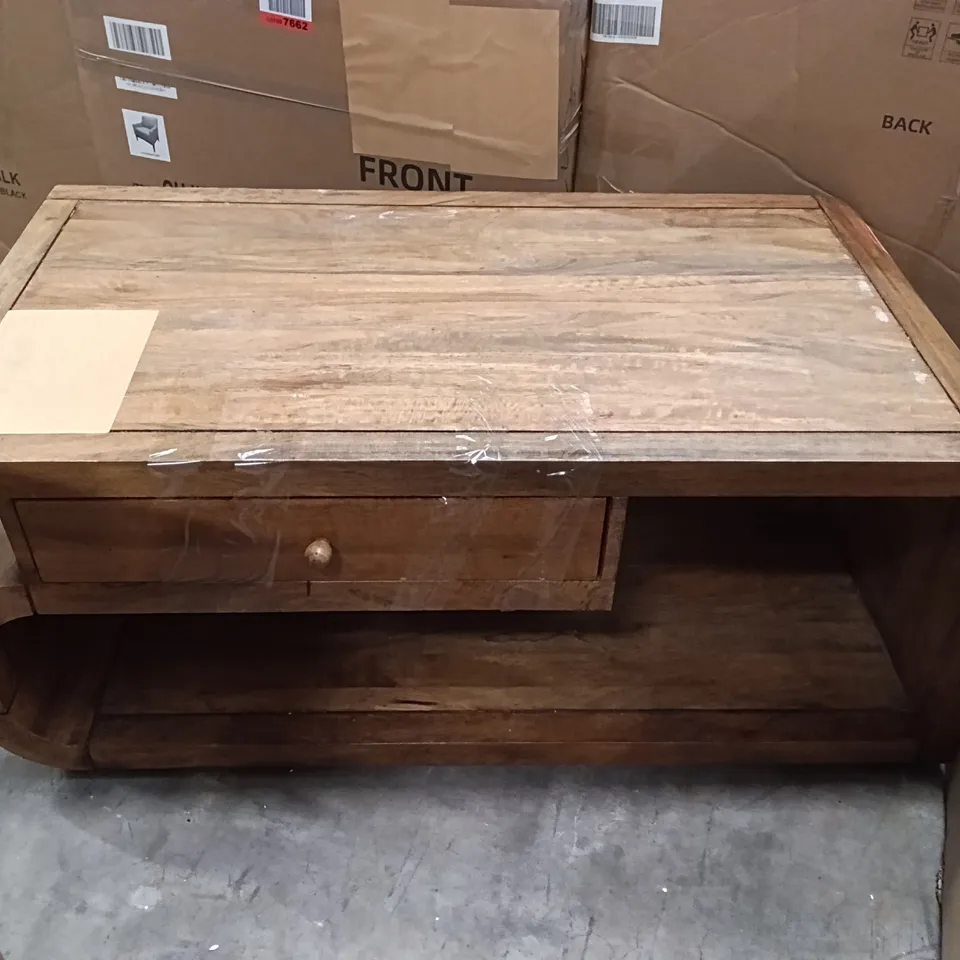 WOODEN STORAGE UNIT/TABLE 