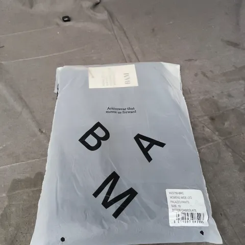 WOMENS WIDE LEG PALAZZO PANTS – BITTER CHOCOLATE – UK 10