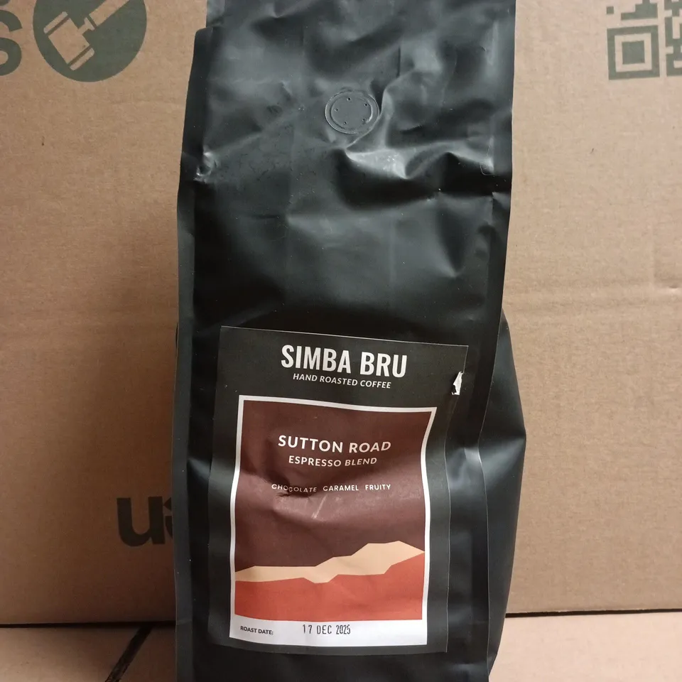 SIMBA BRU SUTTON ROAD ESPRESSO BLEND HAND ROASTED COFFEE