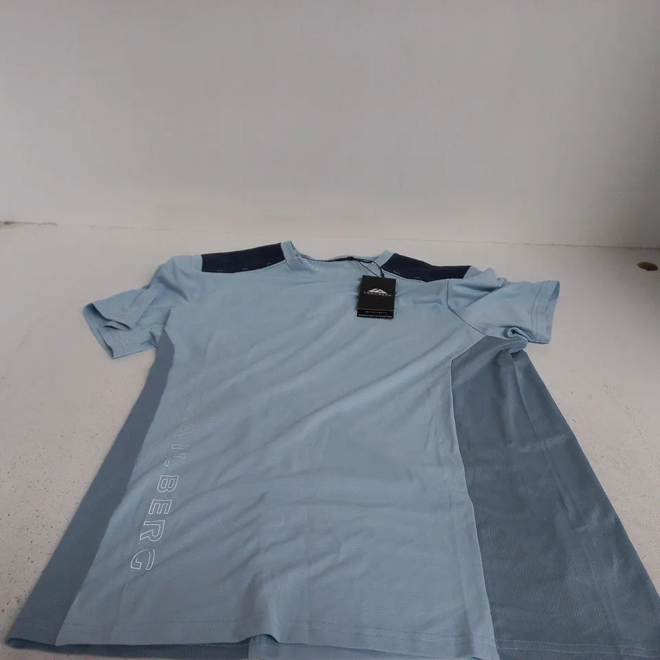 TRAILBERG AW25 TRIATHLON TEE – FROSTED AIR/SKYLAR/STORM BLUE, SIZE M