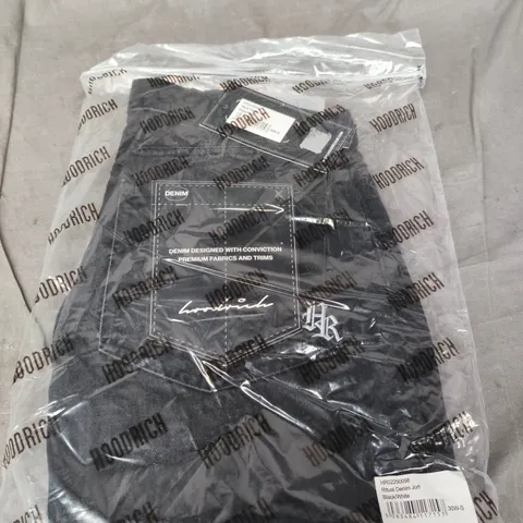 HOODRICH RITUAL DENIM JORT – BLACK/WHITE, UK 30 