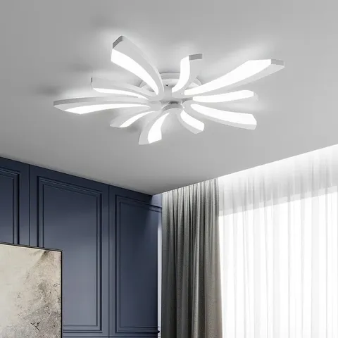 BOXED JACKELINE MODERN UNIQUE V SHAPED 5 LIGHT CEILING FLUSH LIGHT (1 BOX)