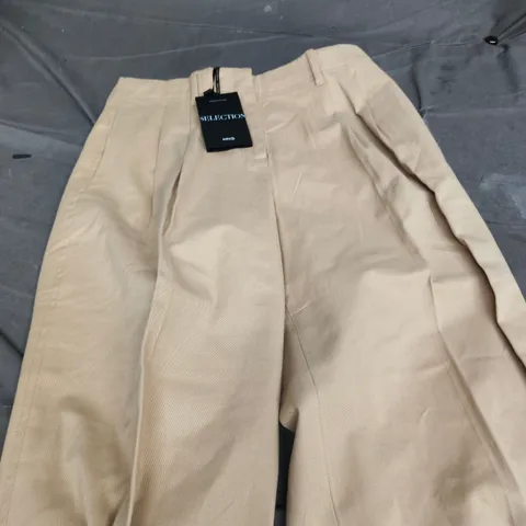 MNG SELECTION WOMEN'S BEIGE TROUSERS - UK 8 (EU 36)