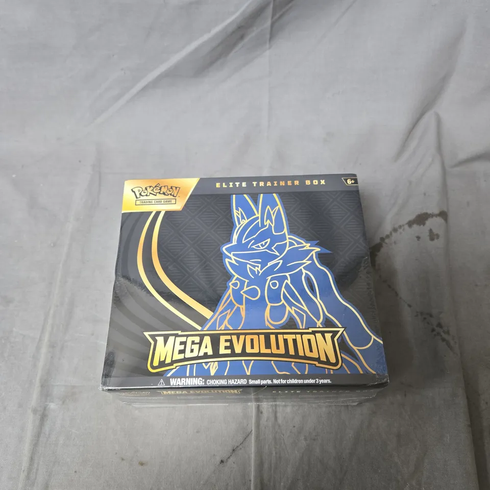 BOXED AND SEALED POKÉMON TCG: MEGA EVOLUTION ELITE TRAINER BOX – LUCARIO