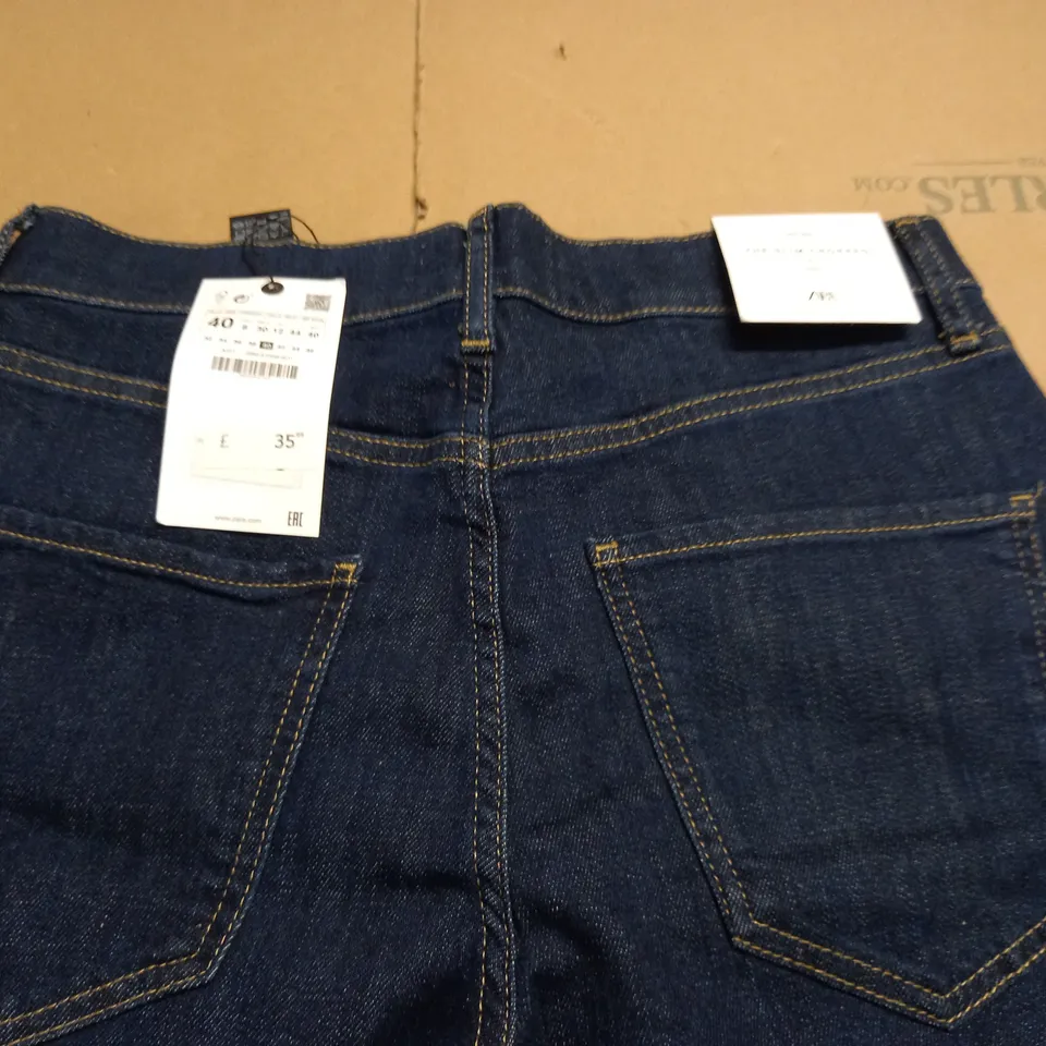 ZARA THE SLIM CROPPED JEANS - UK 16