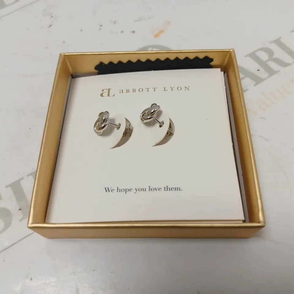 ABBOTT LYON TWISTED STUBS SILVER EARRINGS