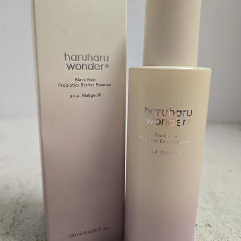 BOXED HARUHARU WONDER BLACK RICE PROBIOTICS BARRIER ESSENCE 120ML
