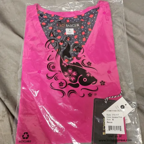 KOI BASICS WOMEN'S TOP - AZALEA PINK, STYLE 373-117, SIZE S