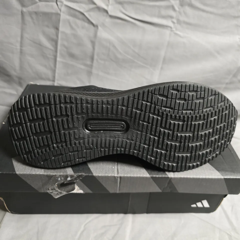ADIDAS BLACK RUNNING SHOES – MEN'S, UK SIZE 5
