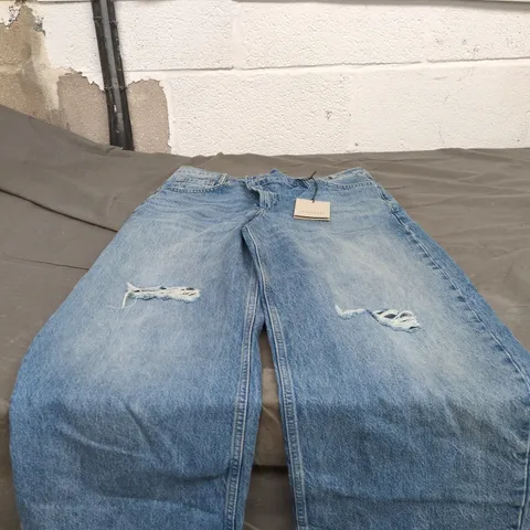 ALL SAINTS AKI CROSSOVER LIGHT INDIGO SIZE 29 JEANS WITH TAGS