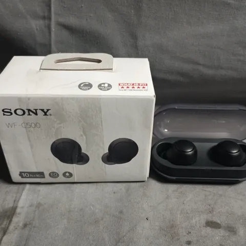 SONY WF-C500 WIRELESS EARBUDS WITH CHARGING CASE – BOXED