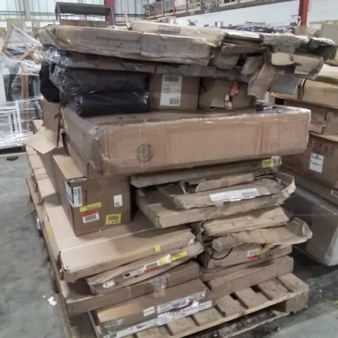 PALLET CONTAINING INCOMPLETE FURNITURE SUCH AS;TOOL DESK,WARDROBE ETC
