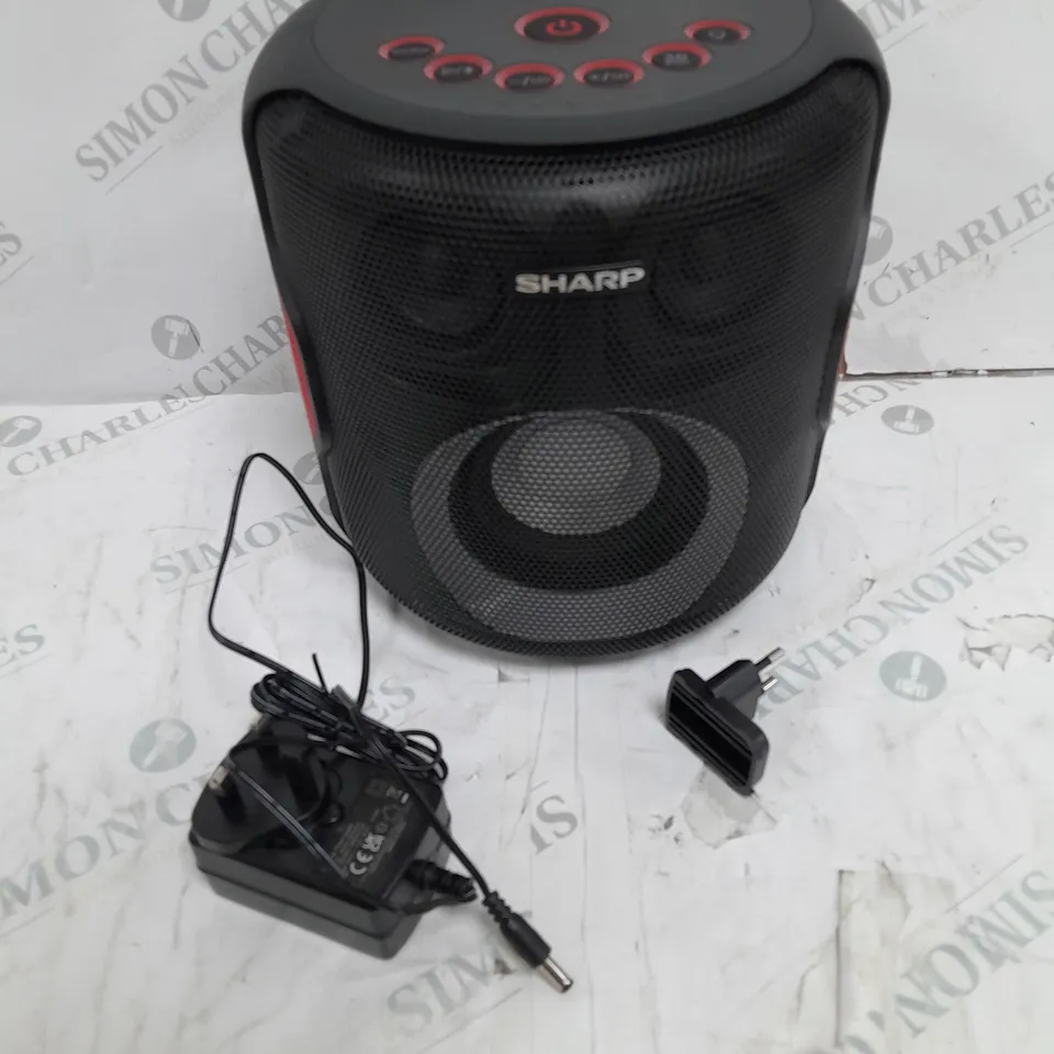 SHARP 2.1 PARTY SPEAKER SYSTEM 130W BLUETOOTH DISCO LIGHTS