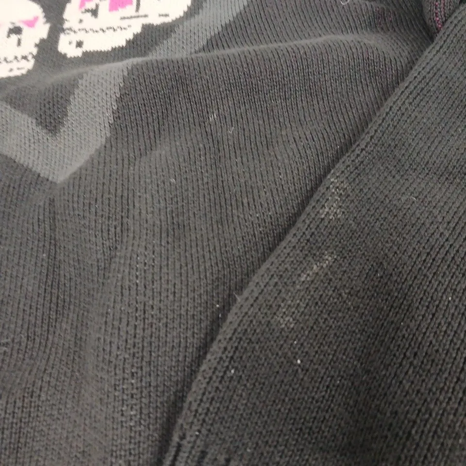 BROKEN PLANET BLACK KNIT SWEATER – LARGE (UK L)