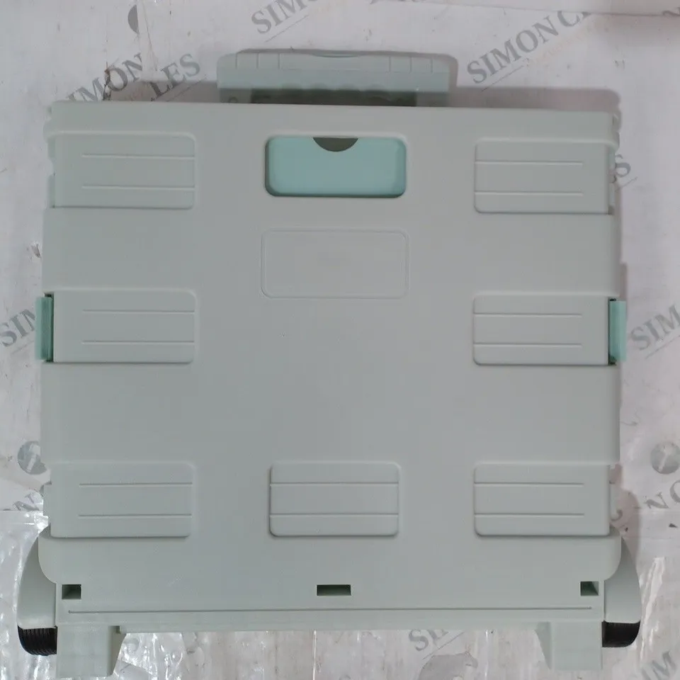 BOXED ORGANISED OPTIONS FOLDABLE PLASTIC SHOPPING CART WITH LID