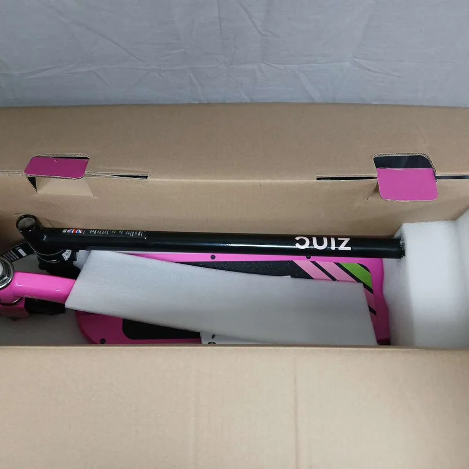BOXED ZINC MODEL Z KIDS ELECTRIC SCOOTER – PINK (HALO-DRIVE)