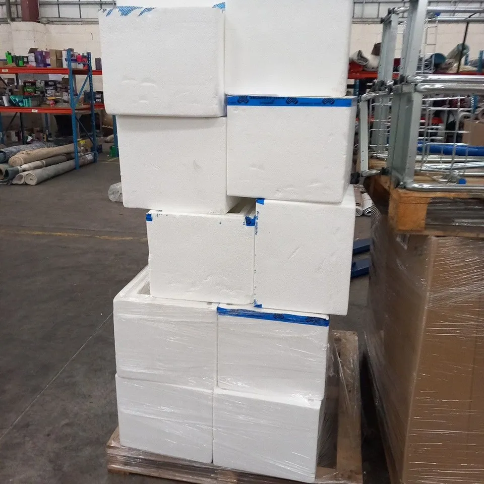 PALLET OF APPROXIMATELY 20 POLYSTYRENE CONTAINERS