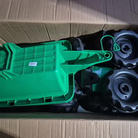 DOLU TOYS TRACTOR PEDAL OPERATED WITH TRAILER – GREEN RIDE-ON TOY