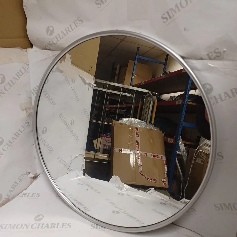 BOXED DESIGNER CIRCULAR WALL MIRROR - COLLECTION ONLY 