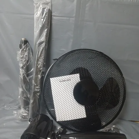 16" PEDESTAL FAN IN BLACK