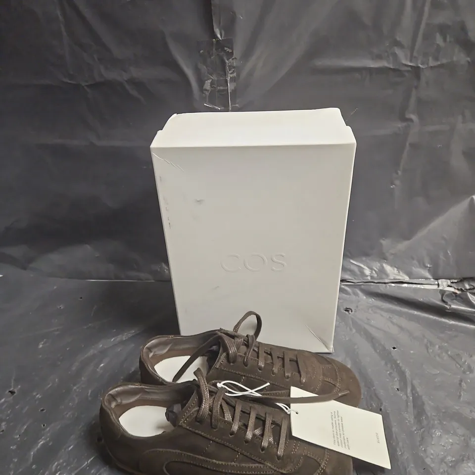 COS BROWN SUEDE TRAINERS – UK 5 (EU 38)