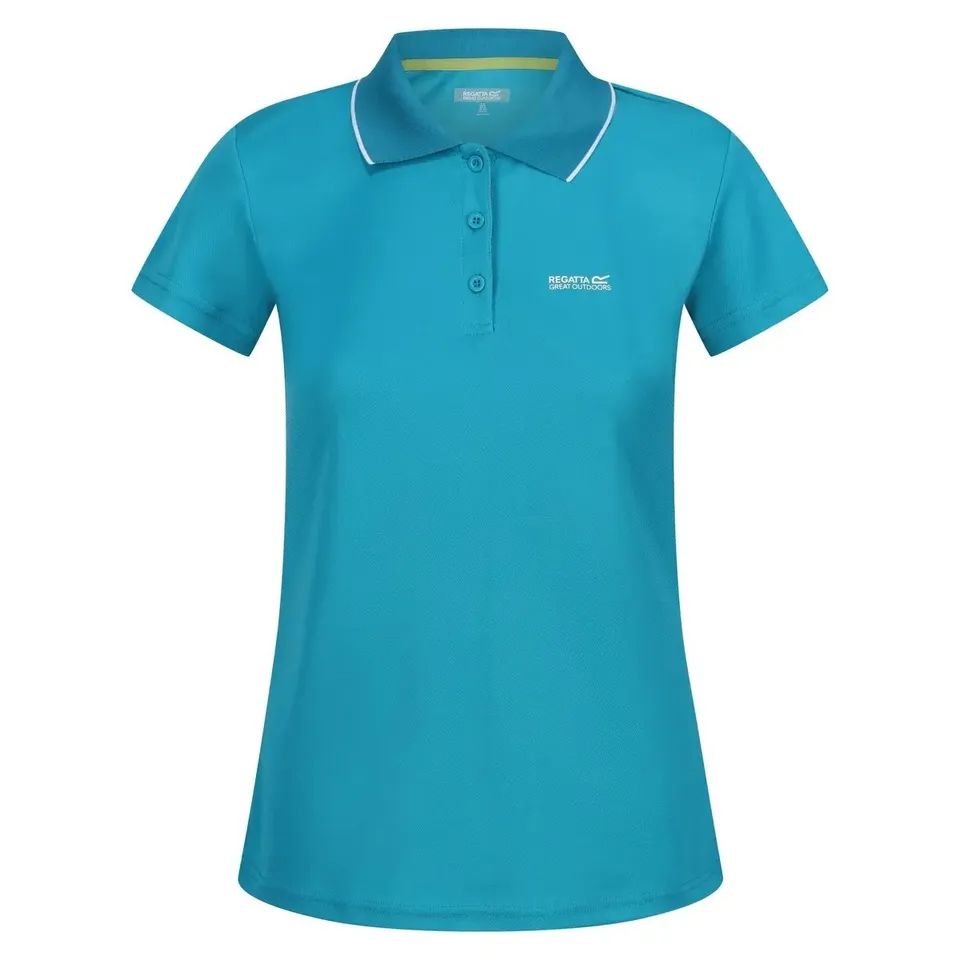 BRAND NEW REGATTA WOMENS MAVERICK V POLO SHIRT TAHOE BLUE UK 12