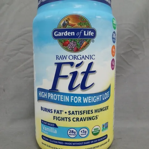 GARDEN OF LIFE RAW ORGANIC FIT HIGH PROTEIN FOR WEIGHT LOSS - VANILLA FLAVOUR