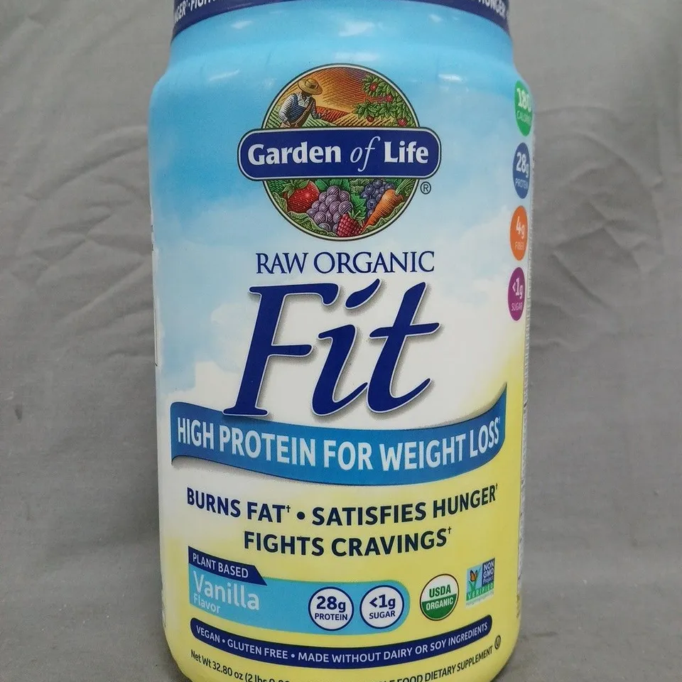 GARDEN OF LIFE RAW ORGANIC FIT HIGH PROTEIN FOR WEIGHT LOSS - VANILLA FLAVOUR