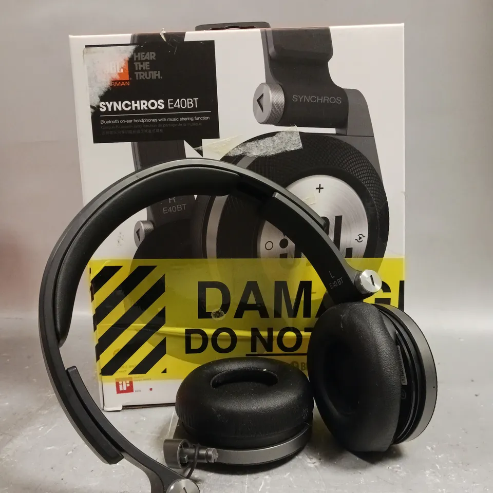 BOXED JBL SYNCHROS E40BT WIRELESS HEADPHONES 