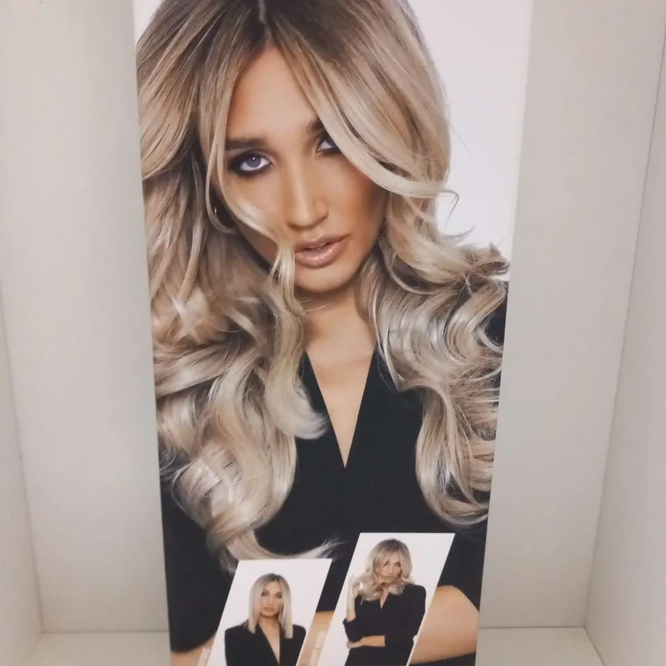 BOXED MEGAN MCKENNA'S BOUNCY BLOW 2 IN 1 REVOLUTIONARY HAIR EXTENSIONS ASJ BLONDE MM HAIR PIECE 21180