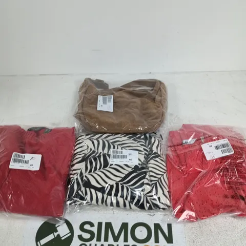 APPROXIMATELY 20 ASSORTED CLOTHING AND FASHION ITEMS IN VARIOUS STYLES, SIZES & COLOURS