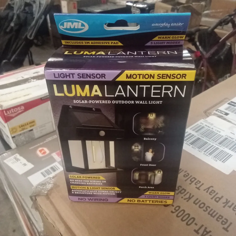 BOXED LUMA LANTERN SOLAR-POWERED