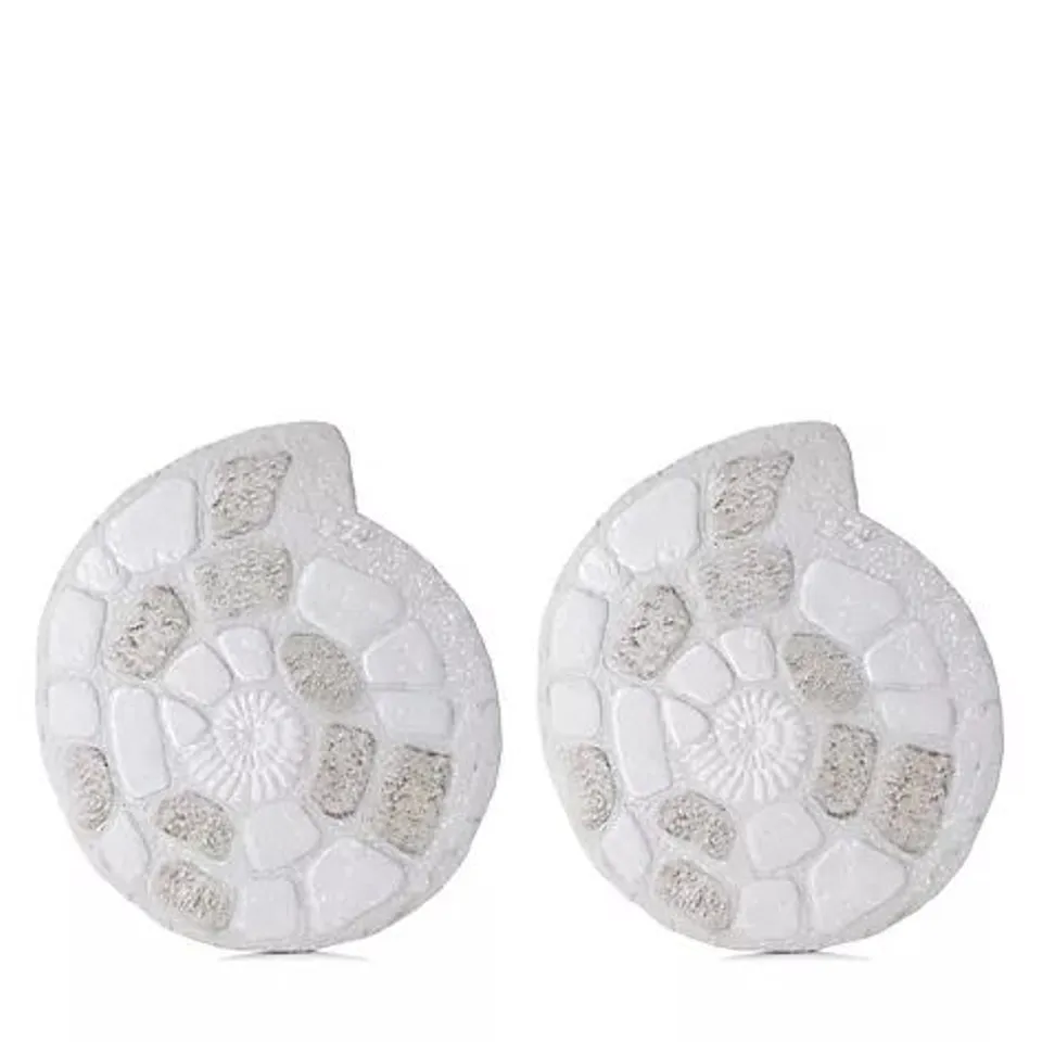 MY GARDEN STORIES SET OF 2 FLORAL STEPPING STONES