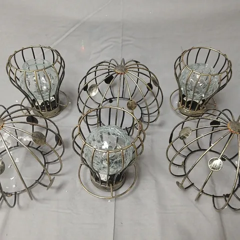 GARDEN REFLECTIONS SET OF 3 SOLAR WIRE TOADSTOOL LIGHTS