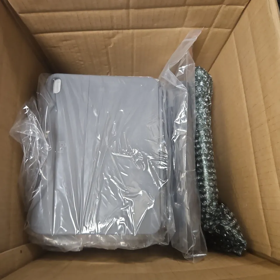 BOX OF APPROXIMATELY 15 ASSORTED LOGITECH TABLET SLIM FOLIO KEYBOARDS