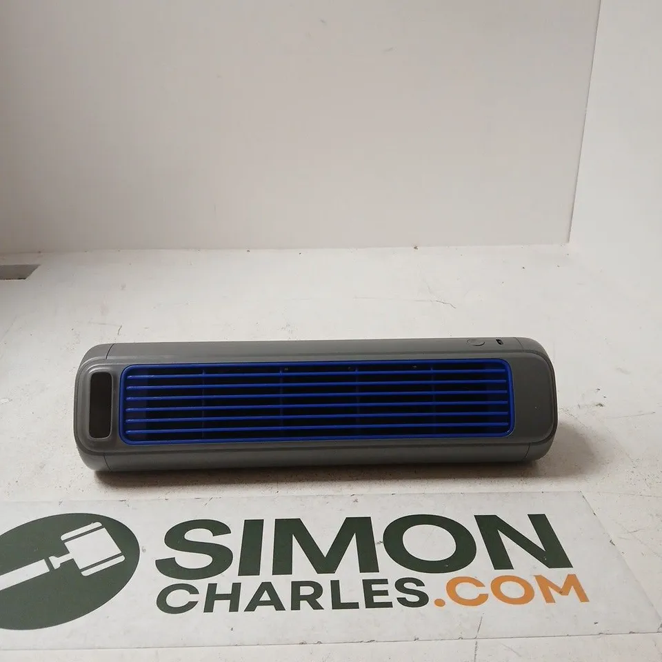 TOWER FAN M60 – CONSTANT WIND SPEED, GREY WITH BLUE GRILLE (BOXED)