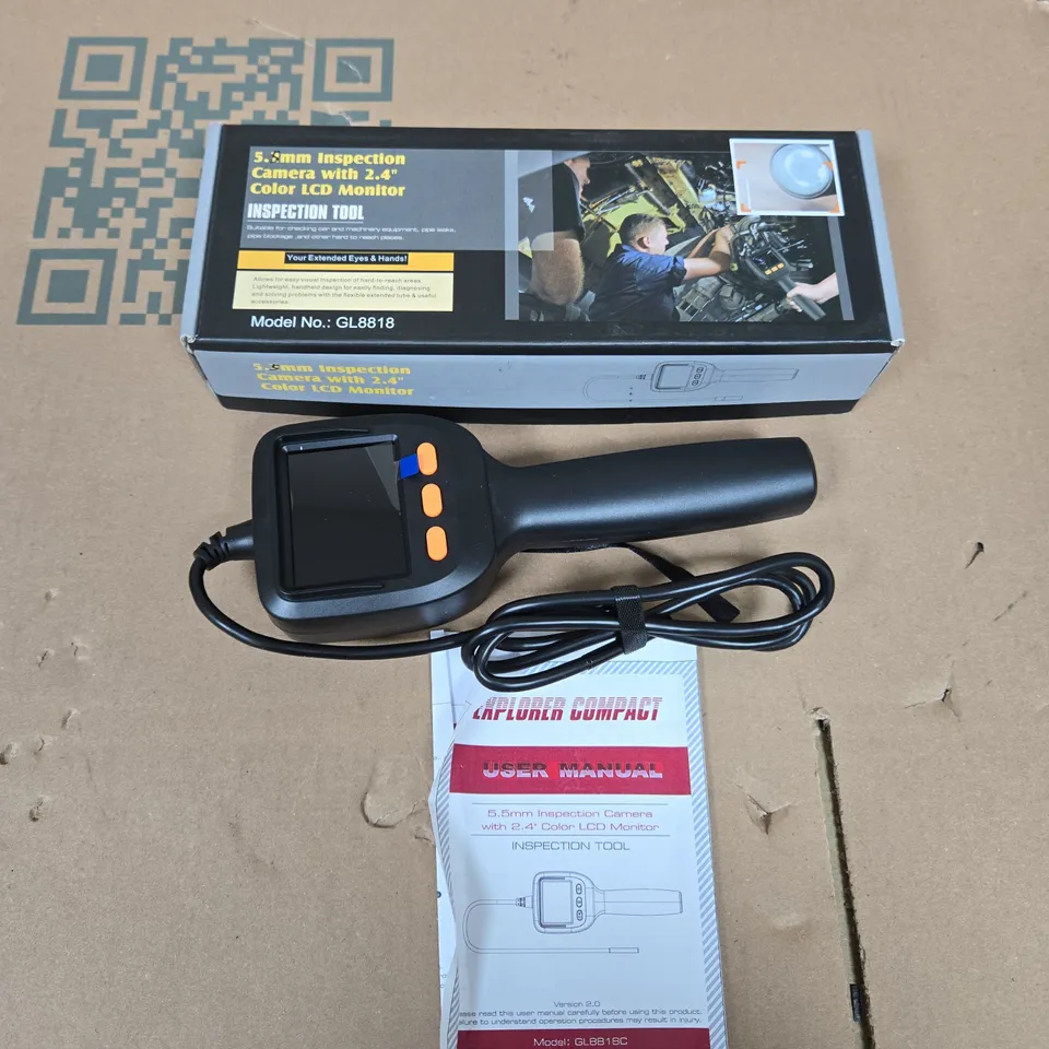 INSPECTION CAMERA WITH 2.4" COLOUR CLD MONITOR