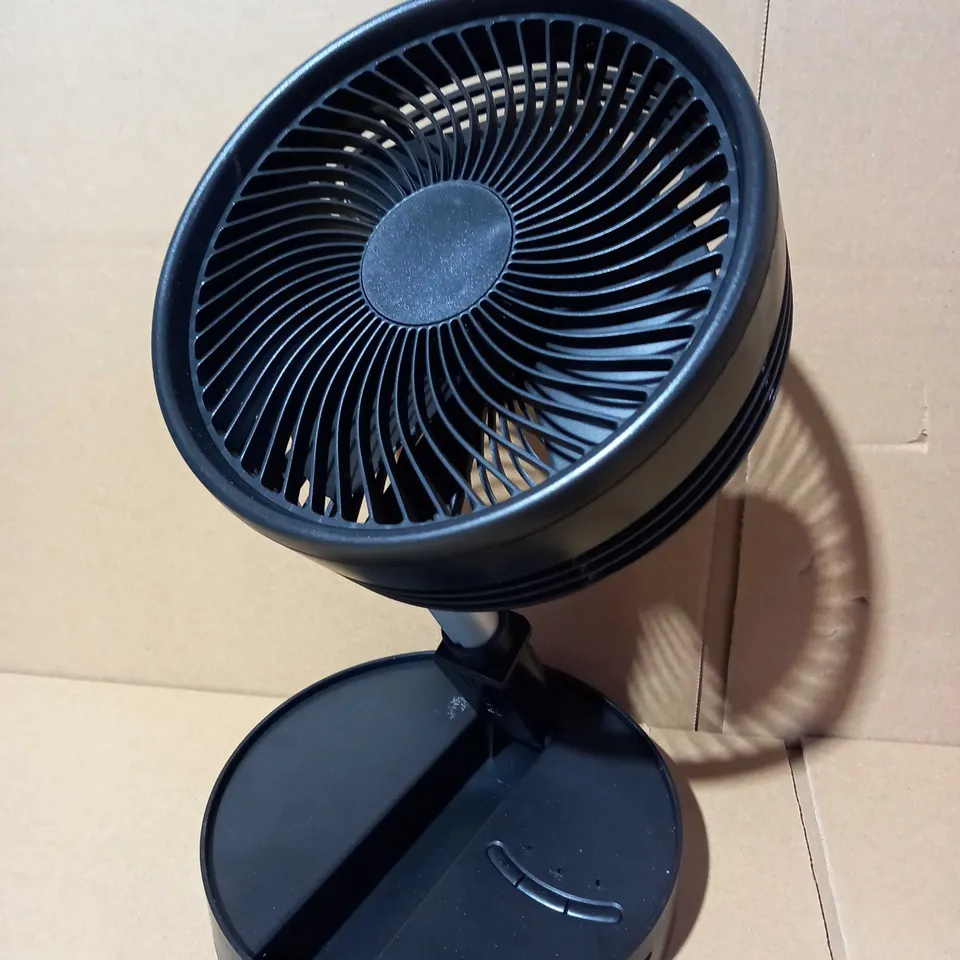OUTLET BELL & HOWELL ADJUSTABLE FOLDING RECHARGEABLE STAND FAN