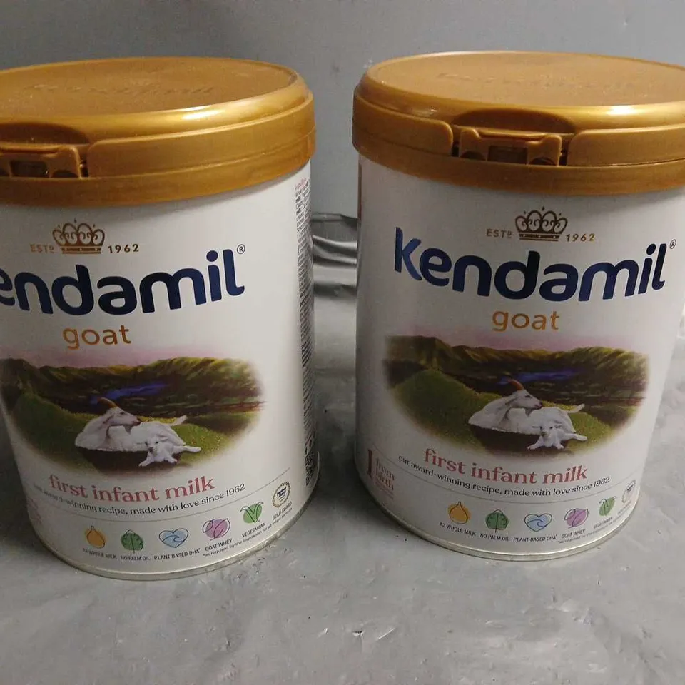 LOT OF 2 KENDAMIL GOAT 800G TUBS OF FIRST INFANT MILK