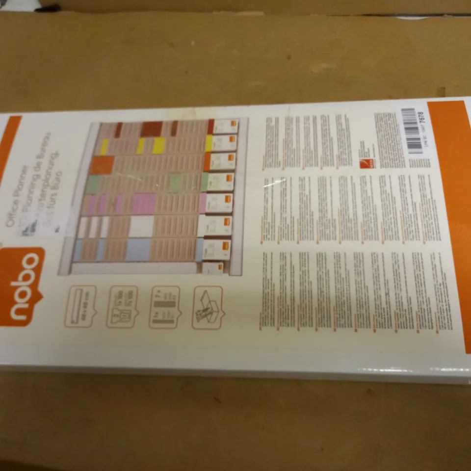 NOBO 7 PANEL WEEKLY BUSINESS T CARD ORGANISER MIDI KIT, 480 X 480 MM