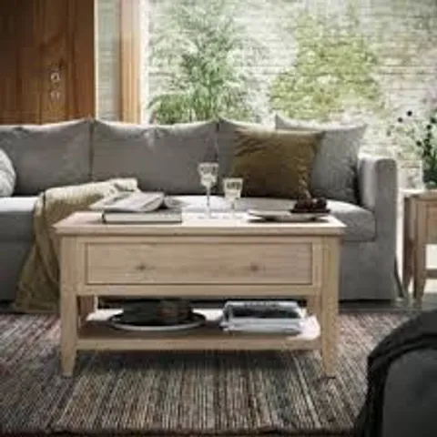 BOXED BROMLEY II COFFEE TABLE - OAK (1 BOX)
